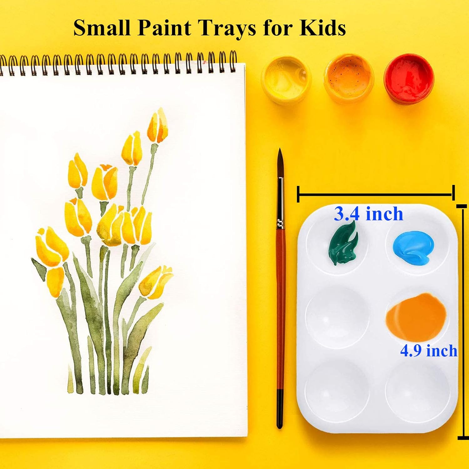 6 Pcs Paint Tray Palettes for Kids Painting, Small Size : Tools & Home Improvement