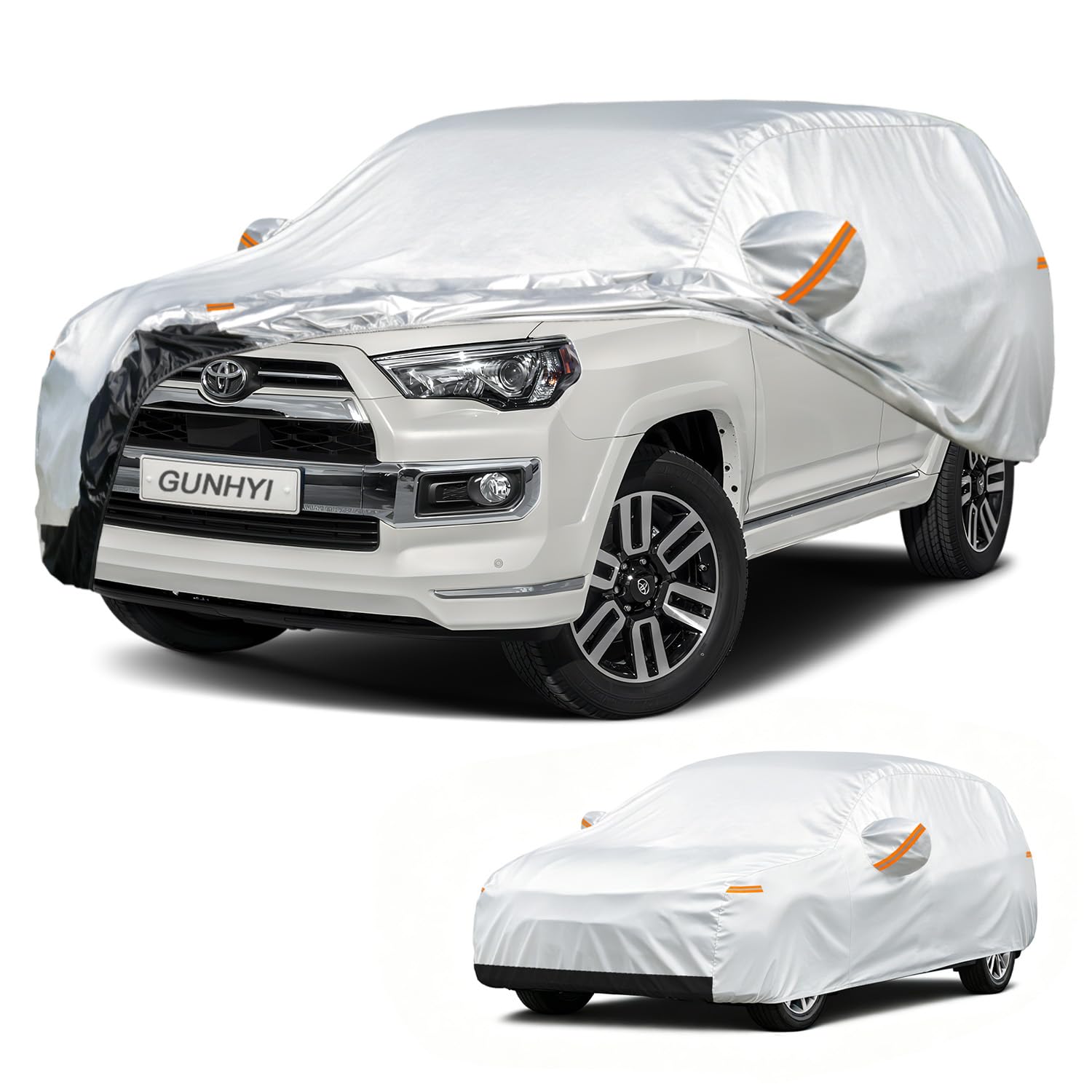 GUNHYI Waterproof SUV Car Cover Custom Fit Toyota 4Runner (1995-2026) | All-Weather outdoor sun/rain/dust/snow protection, durable breathable Oxford fabric, soft paint-safe, cover for Automobiles.