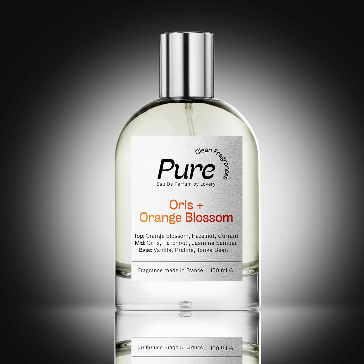 Pure Oris & Orange Blossom Perfume for Women and Men, Inspired by L.a Vi.e Be.lle Eau De Parfum Spray, Long Lasting, Clean Fragrance, 100ml Floral Perfumes for Womens Birthday, Gifts for Mom - France