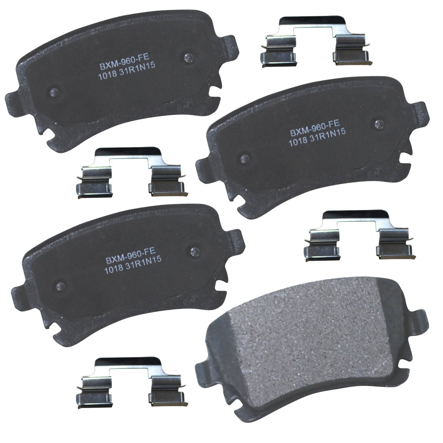 Bendix Premium SBM1018 Semi-Metallic Rear Brake Pads for Select Models Audi A4,A4 Quattro,A5,A5 A6,A6 A8 allroad,RS4,RS6,S4,S5,S6,S8,TT RS Bentley Continental,Volkswagen EuroVan,Phaeton,Transporter