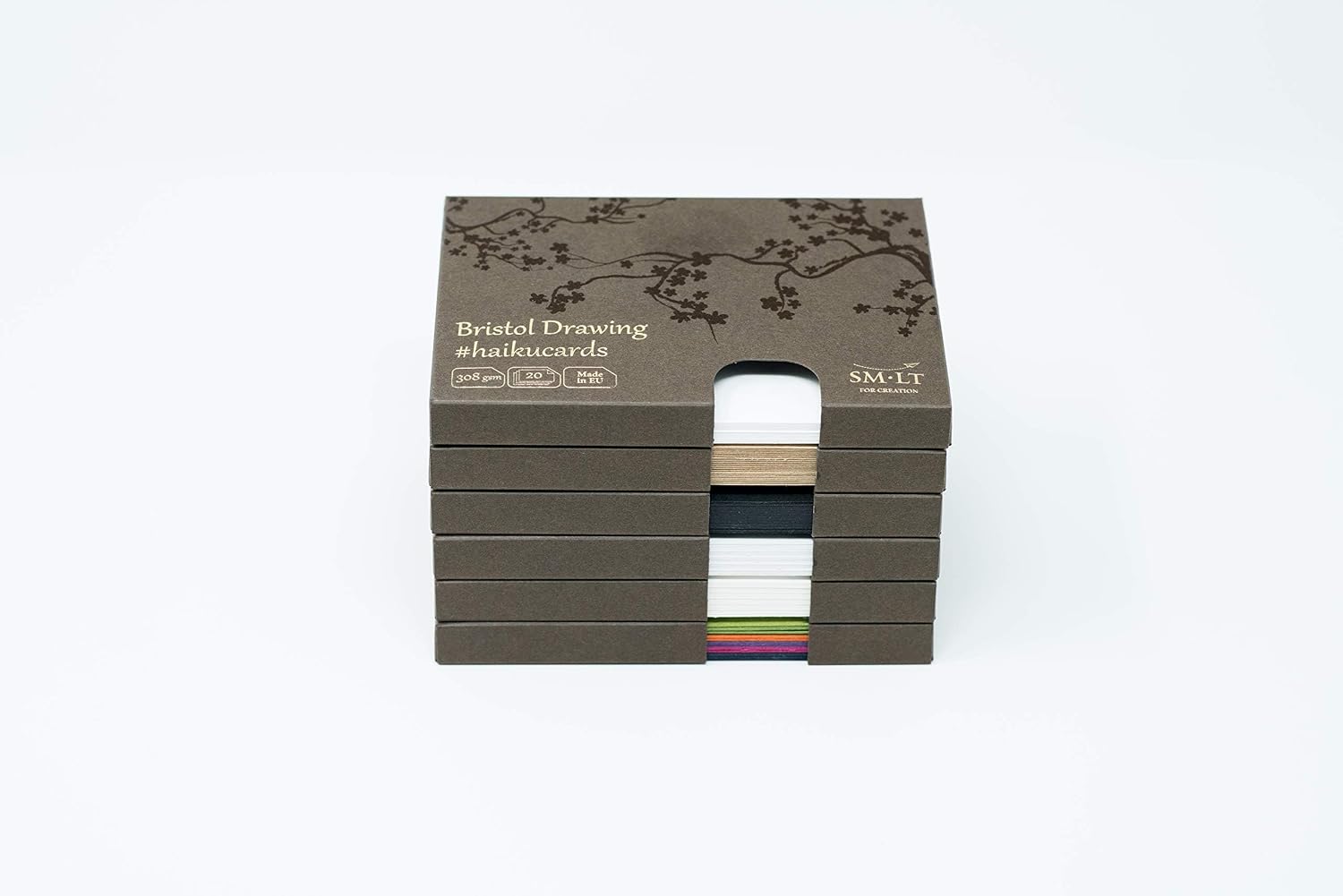 SMLT C 24 (300) Black Haiku Cards 147X106 Paper Cards 24 Cards – Black Paper Box of 300