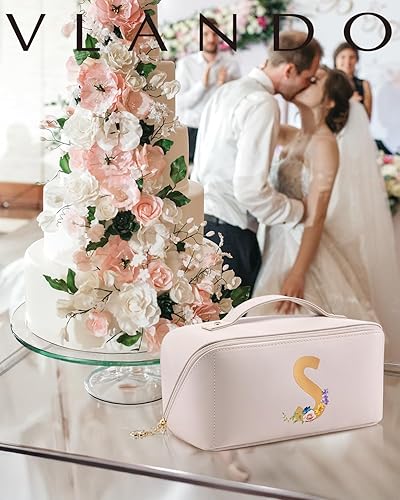 Miniatura 5 de Vlando Regalos de dama de honor para el día de la boda, bolsa de viaje de maquillaje, ideas de regalo para mujeres, viajeros, regalos personalizados