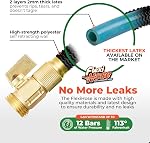 Flexi Hose Jardin extensible Hose, Léger & Jardin flexible sans évier Hose, Raccords en laiton massif de 3/4 pouces et double latex, 75 Ft Noir