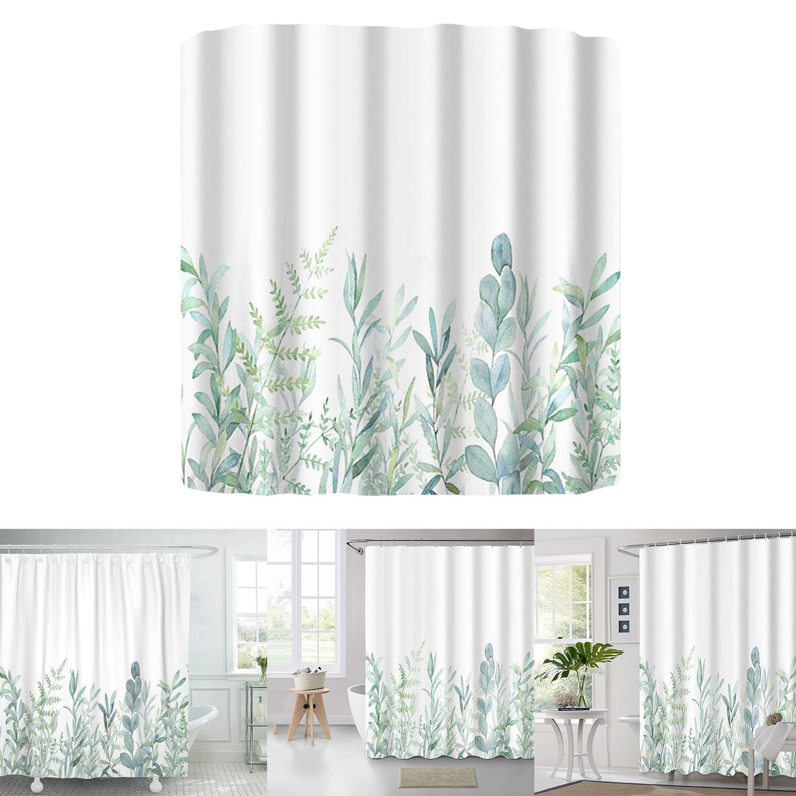 wasserdichte Duschvorhänge für Badezimmer, Badewannenvorhänge, Polyester, Badewannenabtrennung, Heim-, Hotel-, Gästehaus-Dekoration mit Haken 240x160cm/94x63in(WxH)