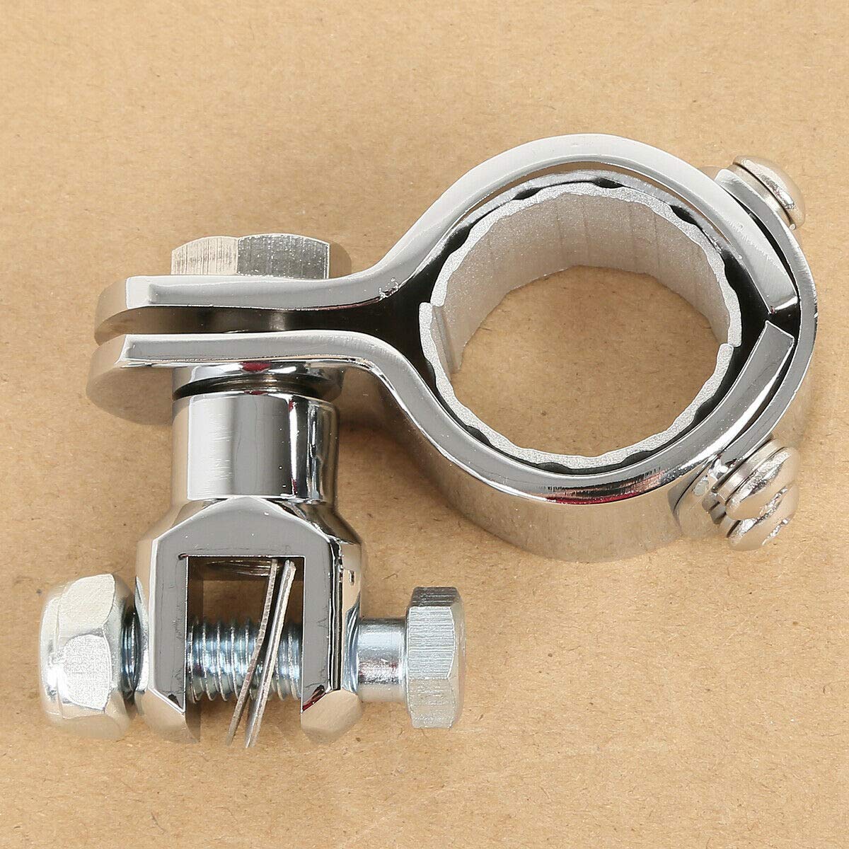 TCMT Fußrasten Halterungsschellen 1" 1,25" Fußrastenhalterungsschellen Passend für Honda GoldWing GL1800 VT750 VT1100 VTX1300 VTX1800 für Harley Sportster 883 XL1200 Yamaha Suzuki