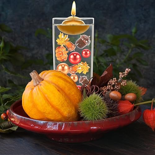 Miniatura 7 de 10072pcs Thanksgiving Vase Filler Faux Pearl Pumpkin Maple Leaves Acorns Fall Vase Fillers for Centerpieces Thanksgiving Fall Table Party Decoration