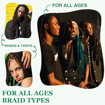 Braid Spray Rose Mint for Dreads Dreadlocks - Braids Locks Sprays Rose Water Braiding Spray for Locs Dull Shine & Lightweight - Loc Moisturizer for Box Braids Rosemary Oil for Hair Growth Hair Bonnet