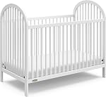 Graco Olivia 3-in-1 Convertible Crib (White) – GREENGUARD Gold Certified, Converts to Daybed and Toddler Bed, Fits Standard Full-Size Crib Mattress, Adjustable Mattress Height, Easy-to-Match Style