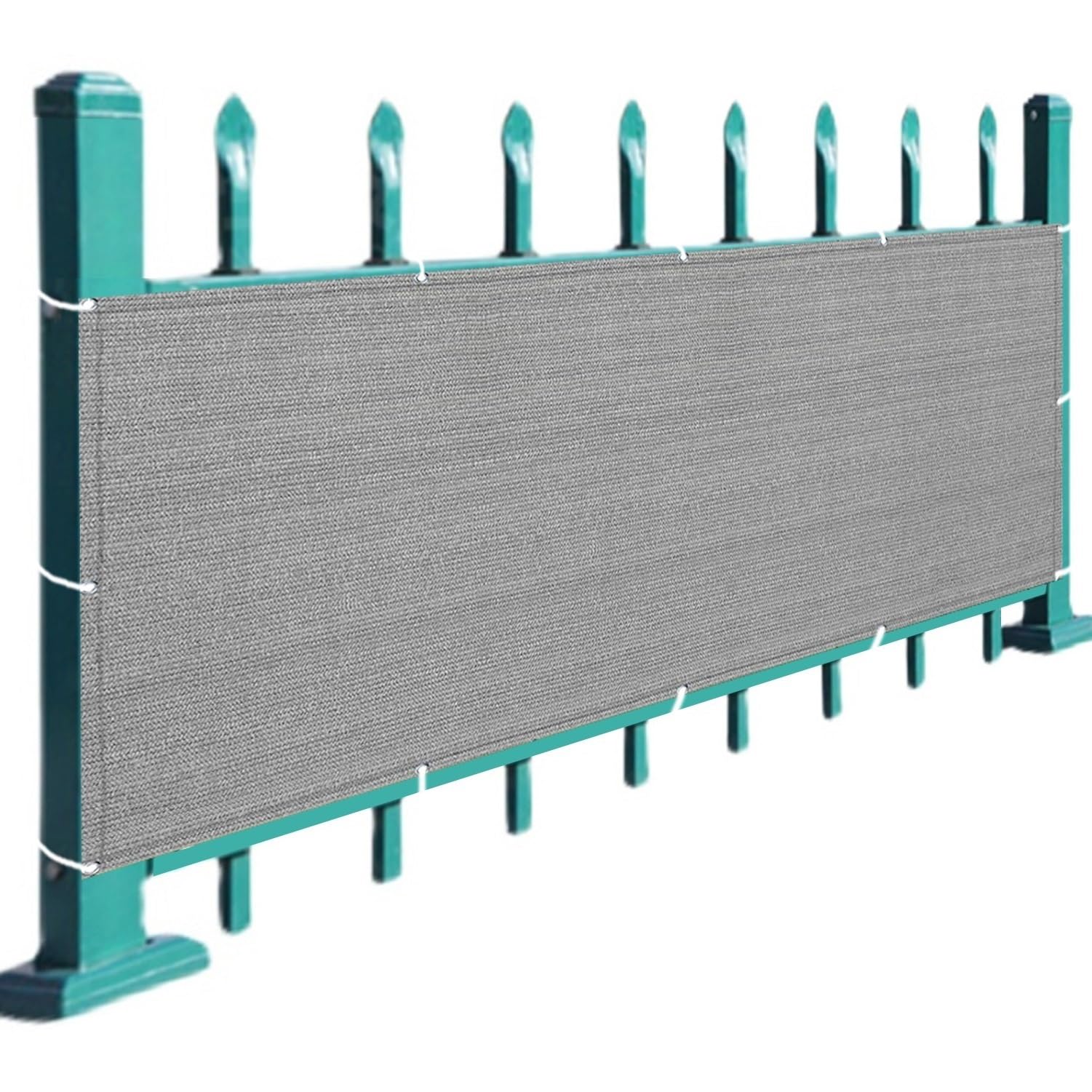 SXEVZOO Balkon-Sichtschutz Aus HDPE (1,2x2,7 M) – Grau, 220 G/m², Reißfest & UV-blockierend – Mit Ösen & Kabelbindern Für Einfache Montage