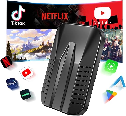 Miniatura 1 de Adaptador inalámbrico Carplay con Netflix YouTube TikTok Google Play, Carplay inalámbrico y adaptador automático Android para automóviles CarPlay