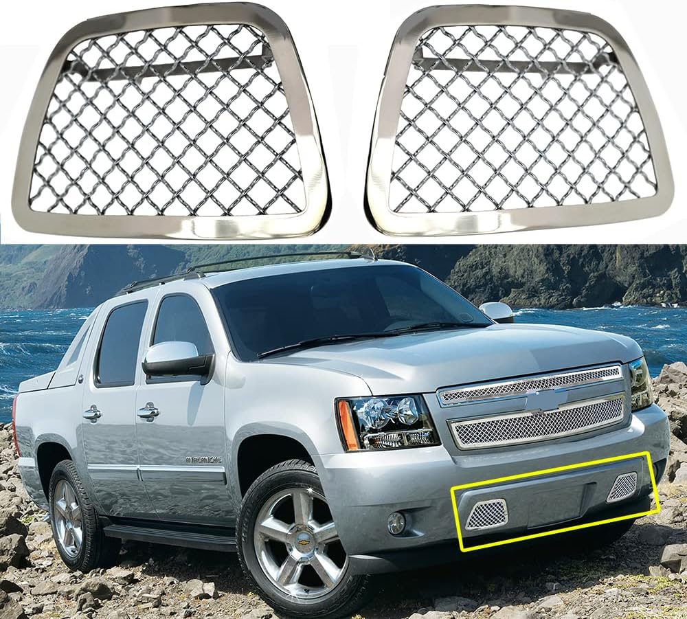 - Mesh Grille fits 2007-2014 Chevy Tahoe/Avalanche/Suburban Stainless Steel Lower Bumper Grille Insert 2008 2009 10 11 12 13