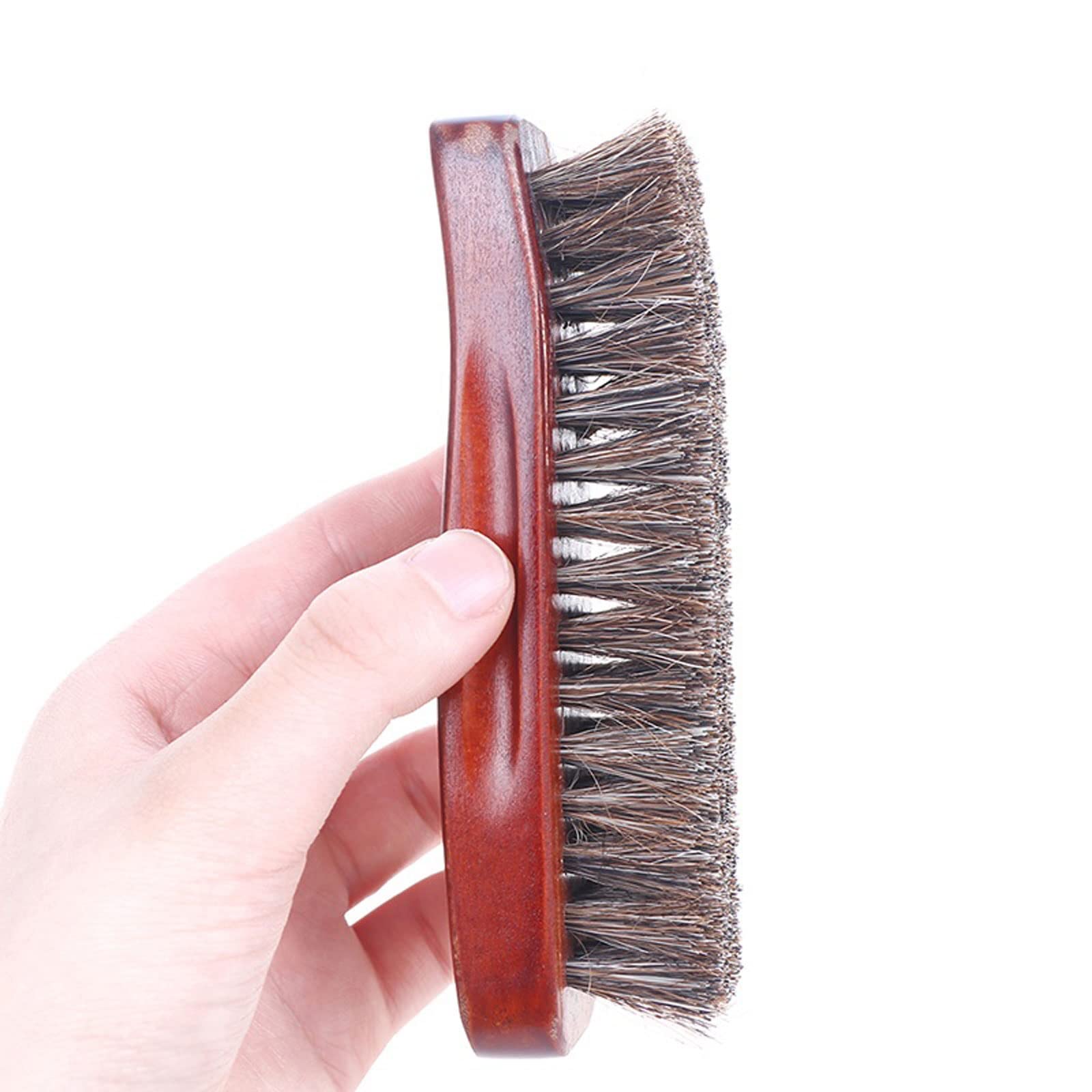 QUNINE Cepillo de Limpieza de Madera Natural para Zapatos, Cepillo para Botas, Cuidado, Limpieza, Brillo, Cepillo para pulir