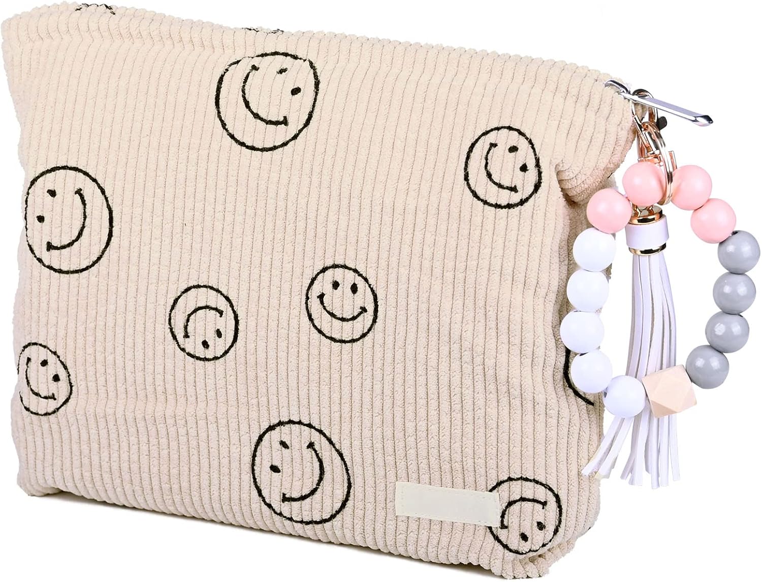 Enhudam Smiley Face Makeup Bag Aesthetic Cosmetic Bag
