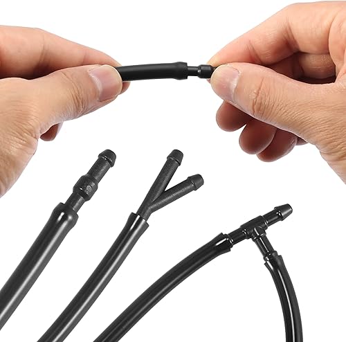 Miniatura 5 de X AUTOHAUX 4 piezas de repuesto de boquilla de limpiaparabrisas para Subaru Impreza 2008-2012 47230 Pulverizador de agua de un solo orificio