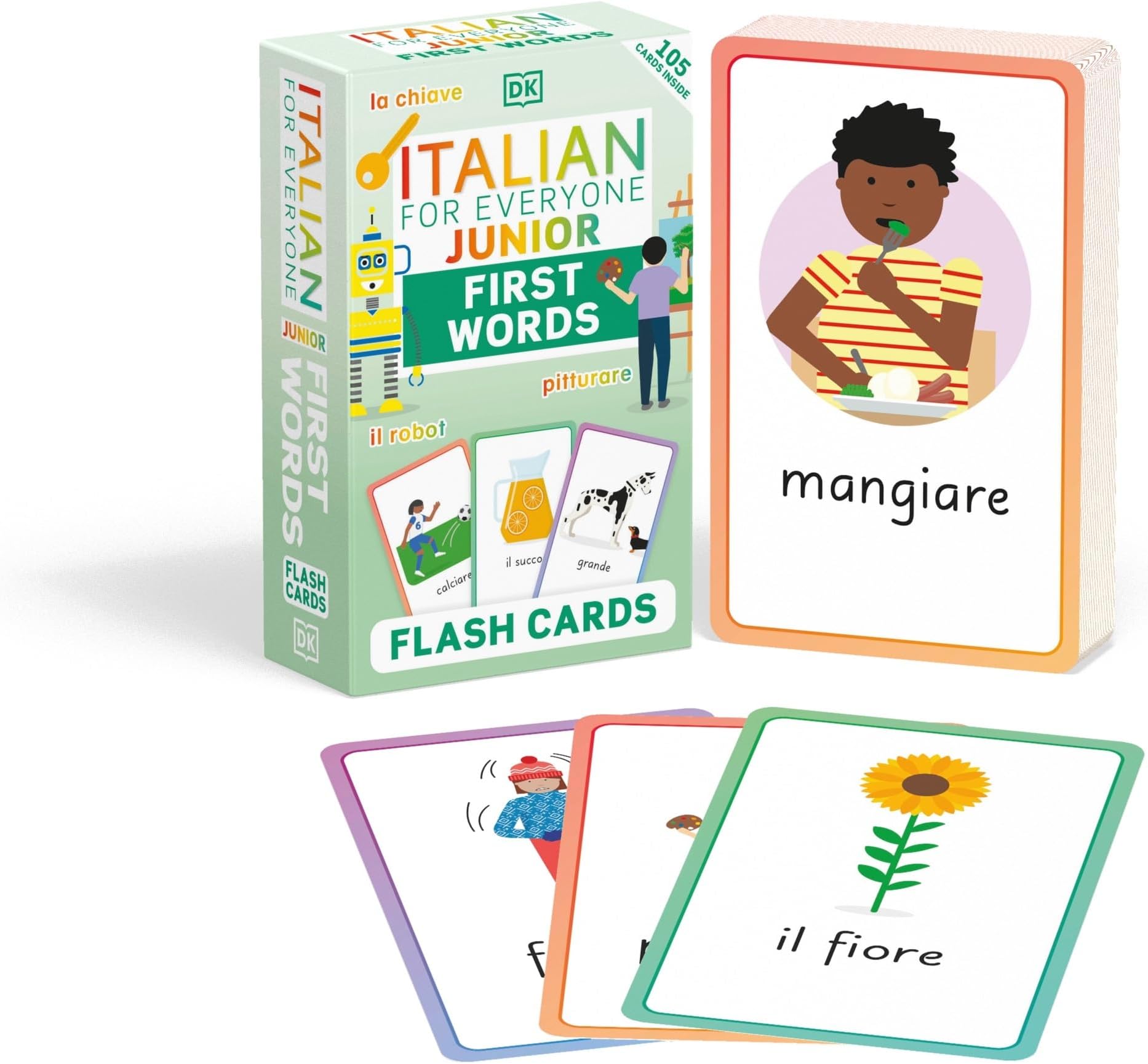 Italian for Everyone Junior First Words Flash Card