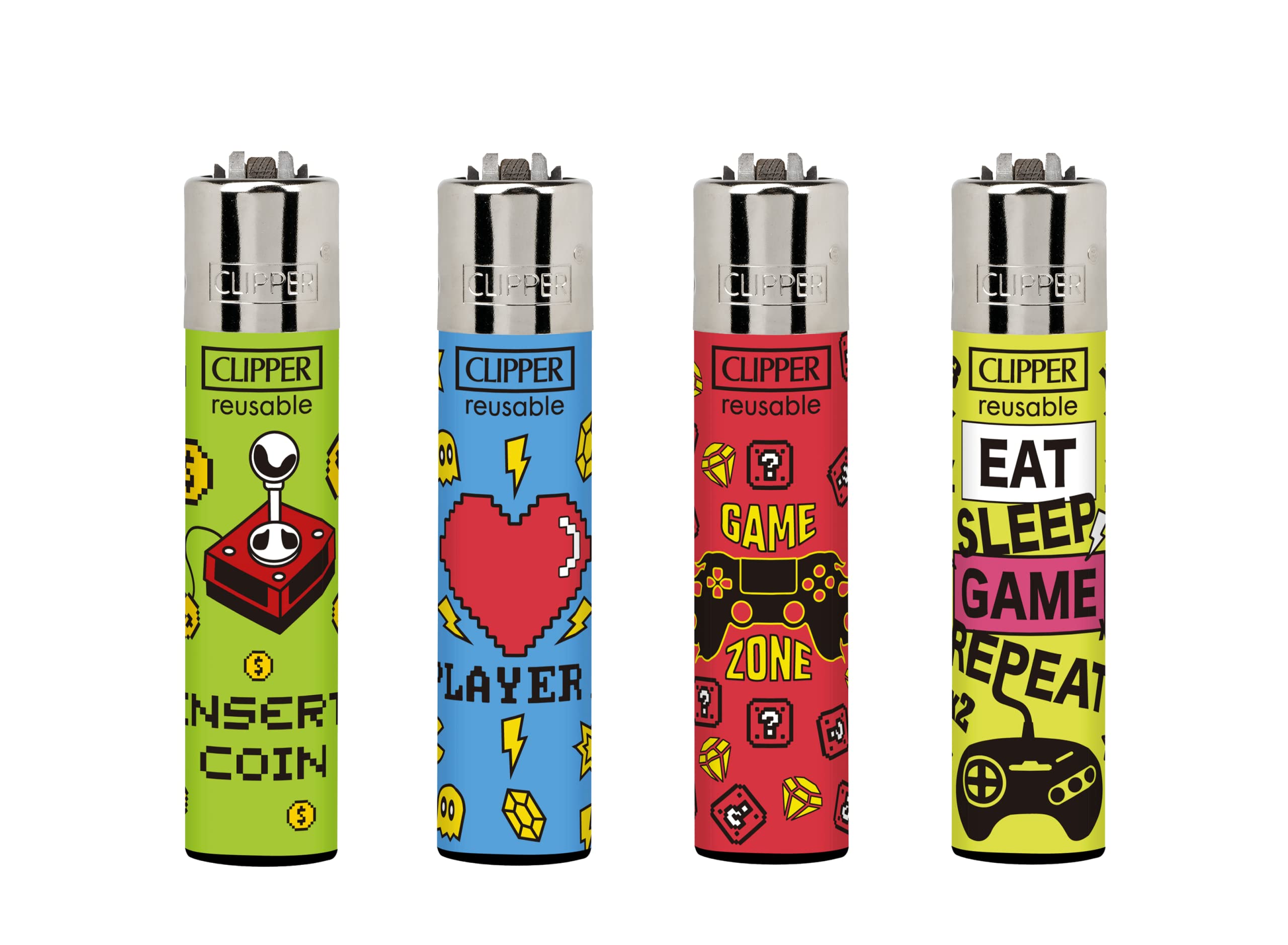 Ksp Partners Ltd E-Commerce Fortuna World 4 X Clipper Lighters (Insert Coin)