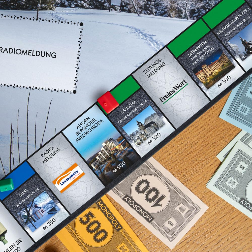 Monopoly Thüringer Wald – Regional-Edition des Kultspiels für Familien, Naturfreunde & Fans der Urlaubsregion | Gesellschaftsspiel ab 8 Jahren | Geschenkidee & Souvenir für Thüringen-Liebhaber