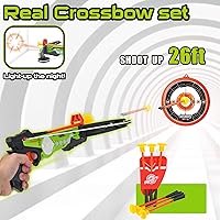 Vista 3 de Bow and Arrow, Light Up LED Crossbow Archery Toy Set, Kids Crossbow Archery with Safe Suction Cup Arrows and Target, Crossbow Game Indoor/Outdoor