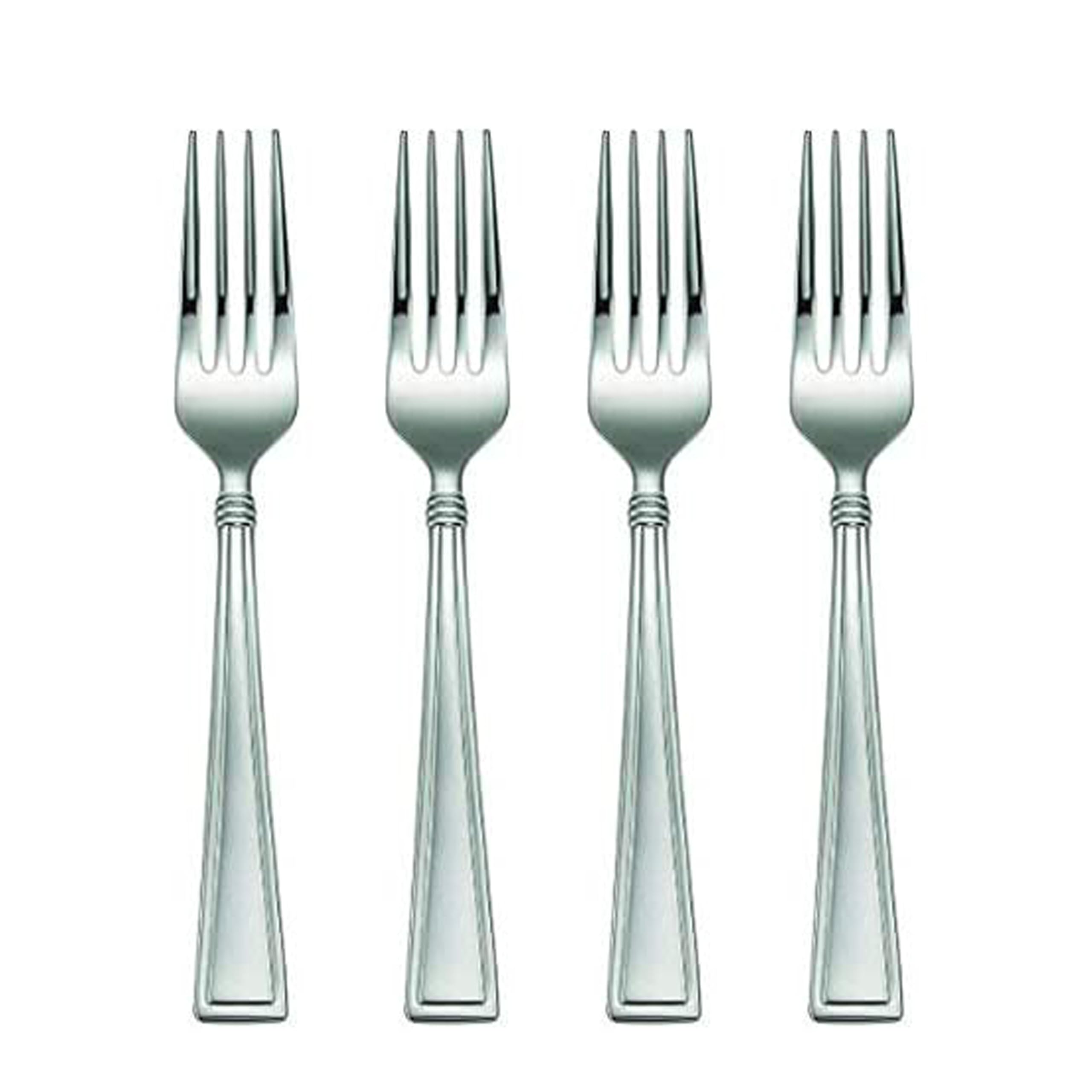 Oneida Butler Everyday Flatware Dinner Forks 18/0 Stainless Steel, Set of 4, Silver