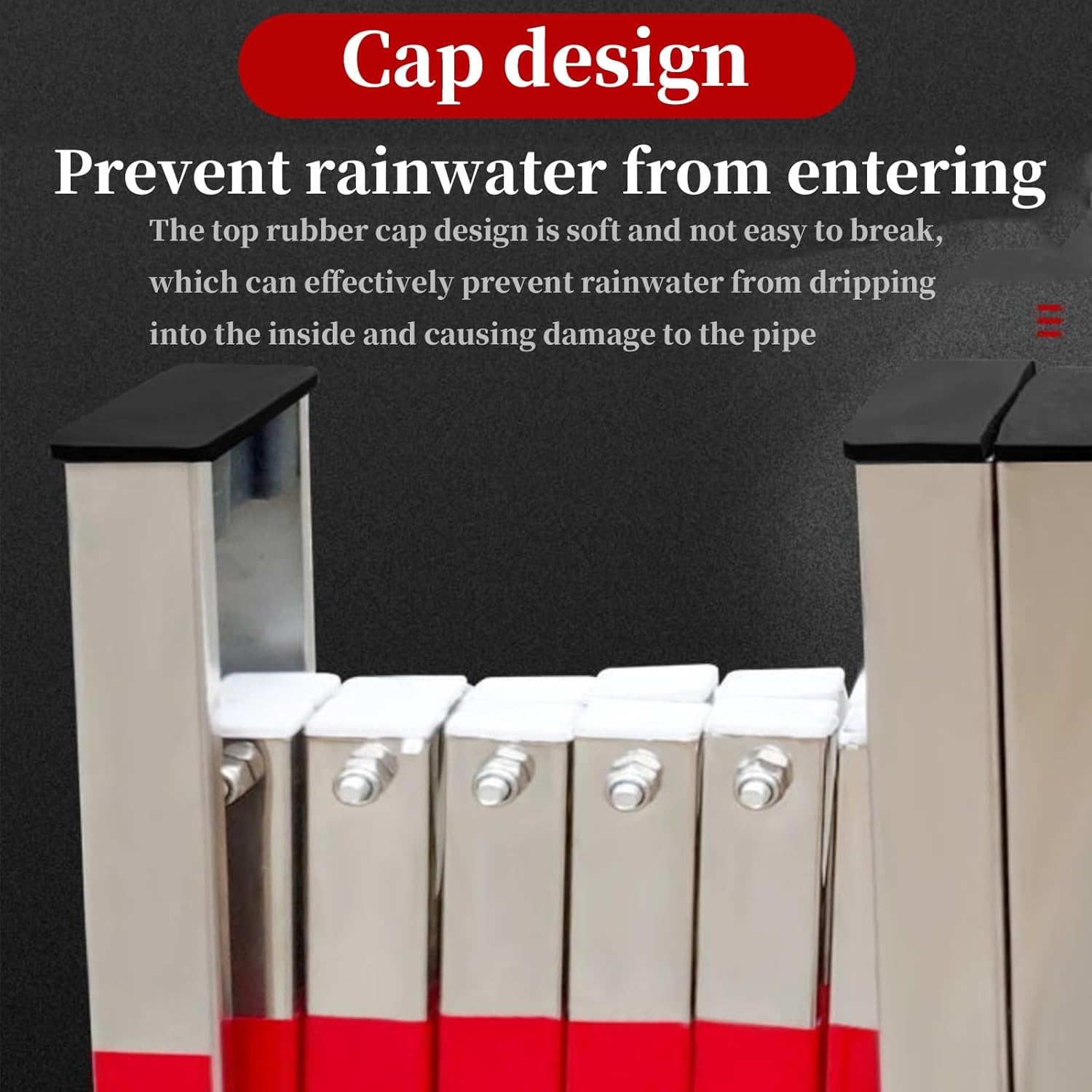 Expandable Traffic Barrier Retractable Stainless Steel Security Gate Foldable Outdoor Safety Door 1.2/1.5m Height for Entryway Protection Ideal for Driveways and Events