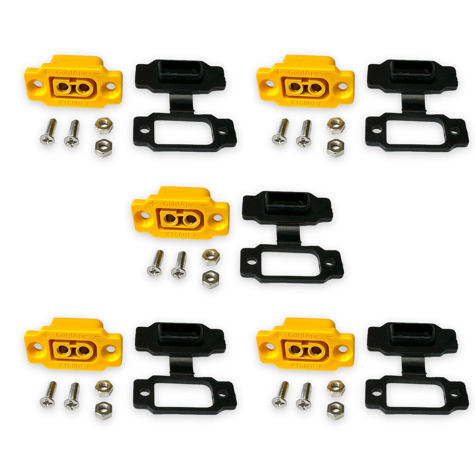 Connecteurs XT60 RUNCCI-YUN - Lot De 6 Paires, Dorés, Pour Batteries Lipo Drone