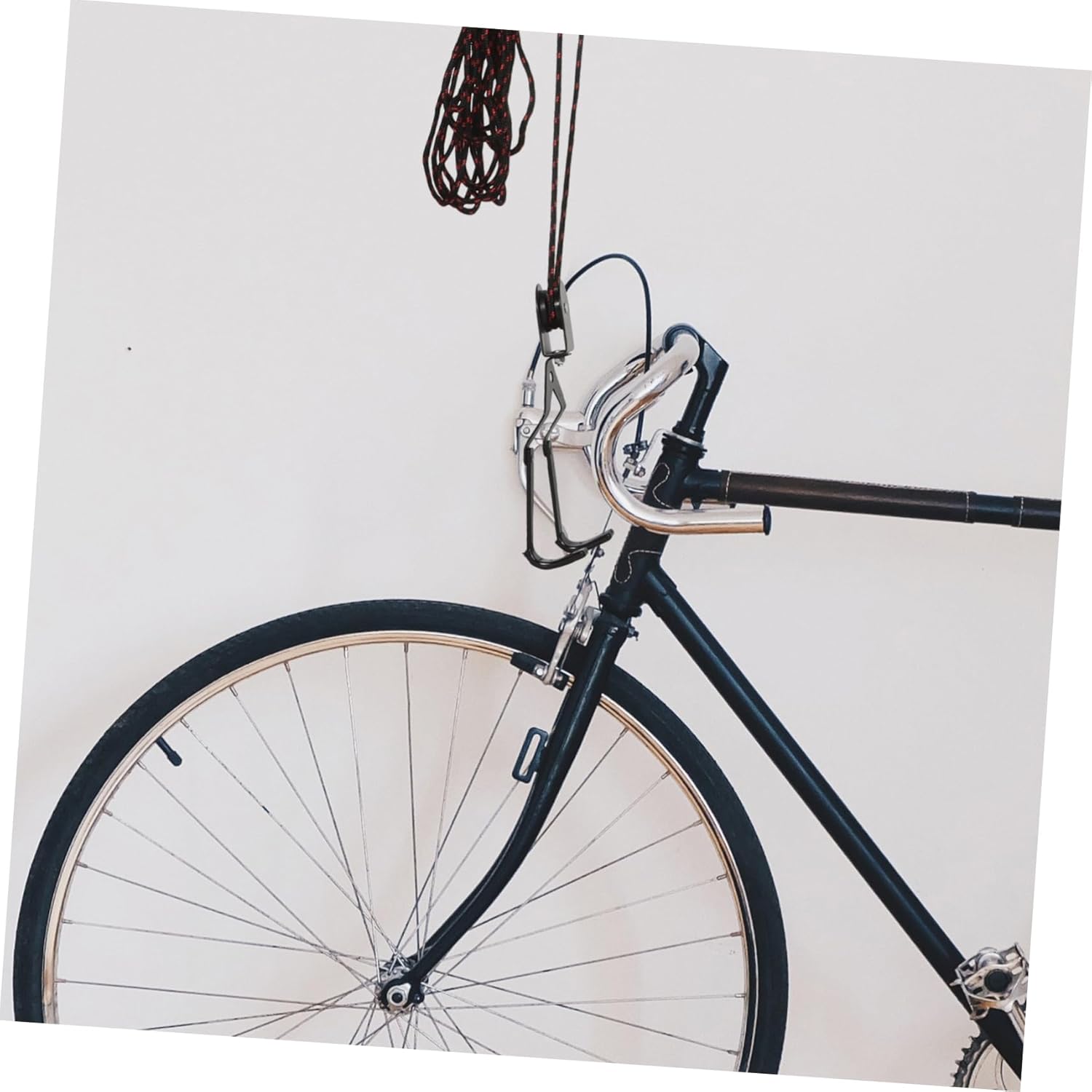 Alipis 1set Ceiling Bike Hanger Heavy-Duty Hoist System for Garage Storage Bike Hooks for Indoor Use for Mountain and Road