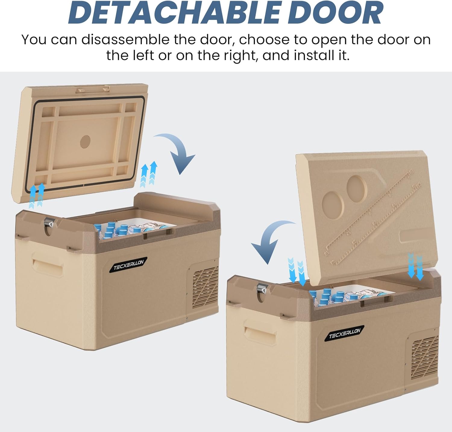 12V Refrigerator 30 Quart Portable Freezer, Electric Cooler for Vehicles Car Refrigerator 12V Portable Fridge for Car Camping Truck Van RV SUV Road Trip Travel