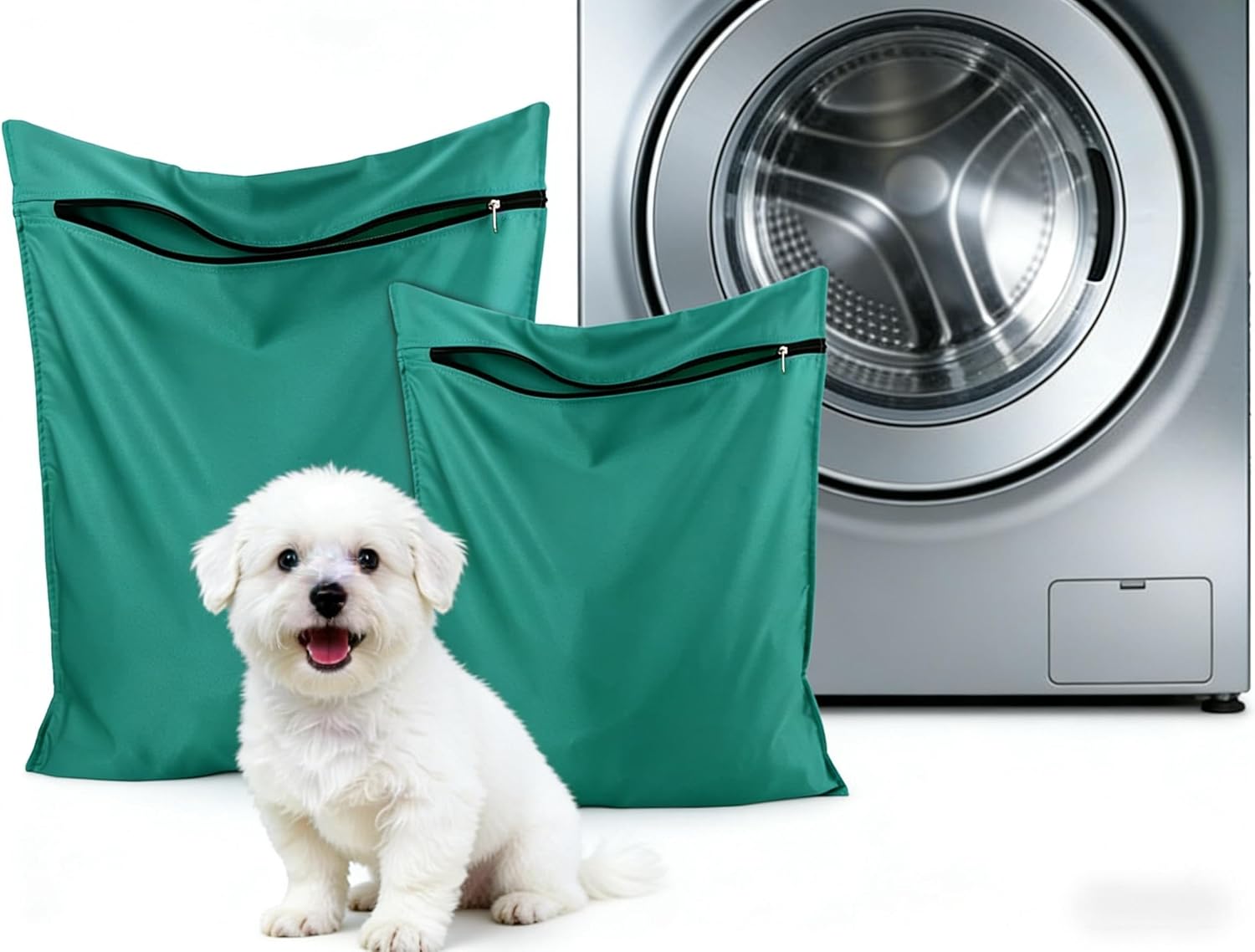 2 Pack Pet Laundry Bags Pet Clothes Laundry Bag for Dogs and Cats Towels Blankets Toys