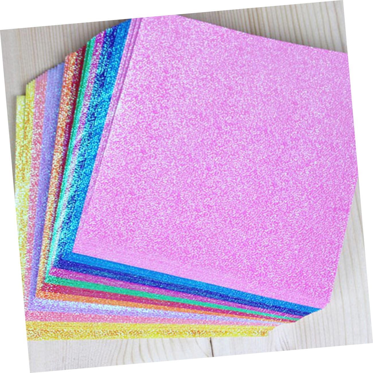 100stücke Buntes Origami Papier Glänzendes Faltpapier Perlglanzpapier Für Diy Bastelarbeiten Bastelpapier Handgeschöpftes Papier