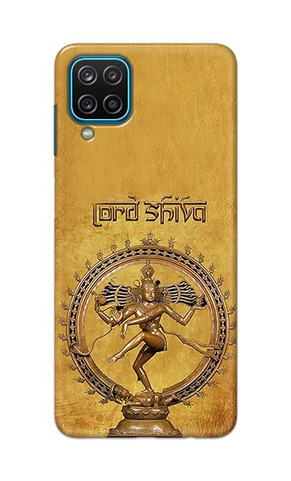 PRINTFIDAA Printed Hard Back Cover Case for Samsung Galaxy A12 Back Cover (Lord Shiva Nataraj) -203