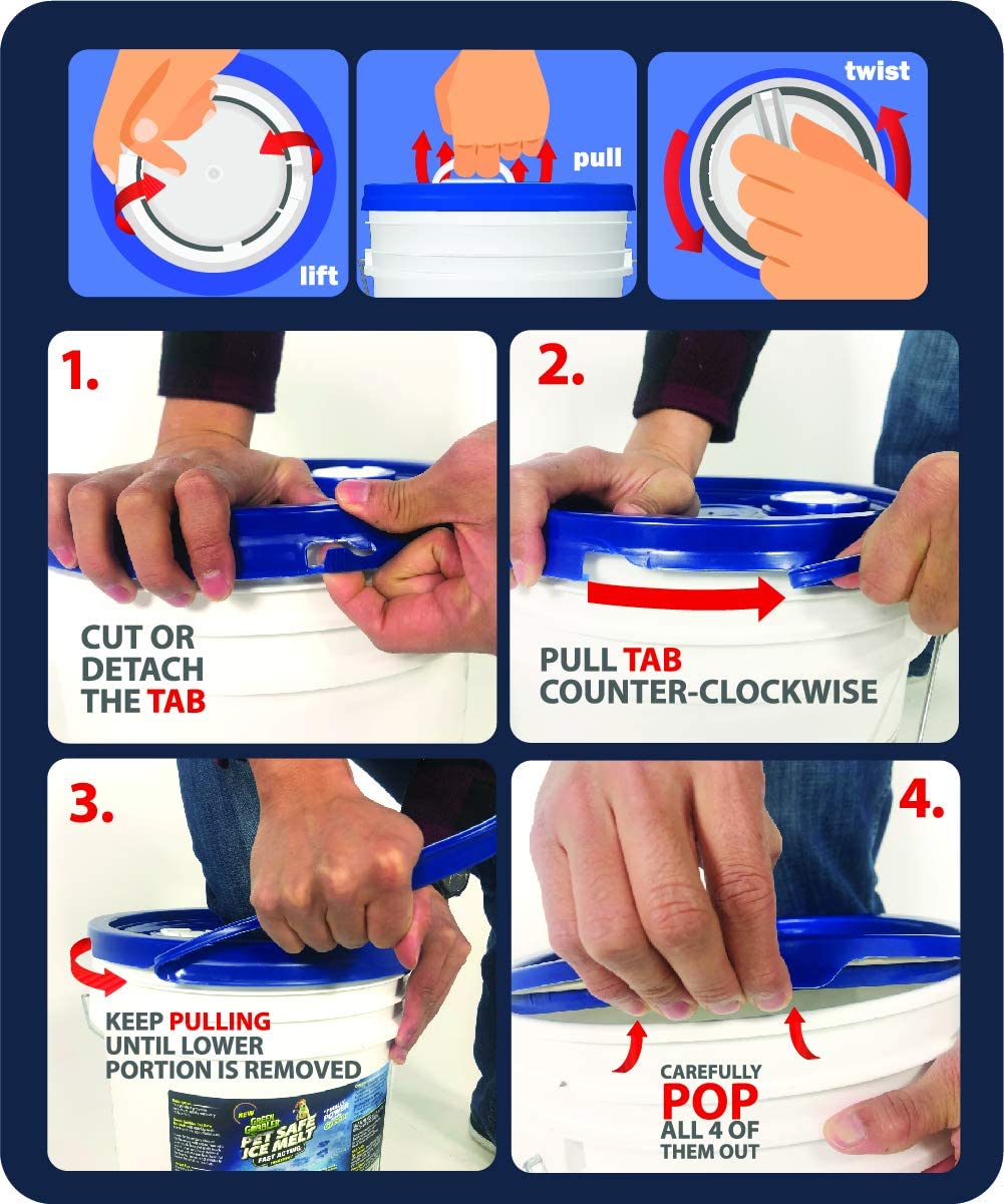 Green Gobbler 93 Pure Calcium Chloride Snow & Ice Melt Pellets 35 lb