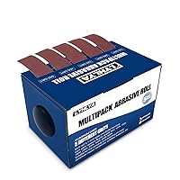 Vista 10 de Rollos de papel de lija de gancho y bucle, 6 granos de papel de lija abrasivo de grano 60, 1 pulgada x 20 pies, surtido de papel de lija