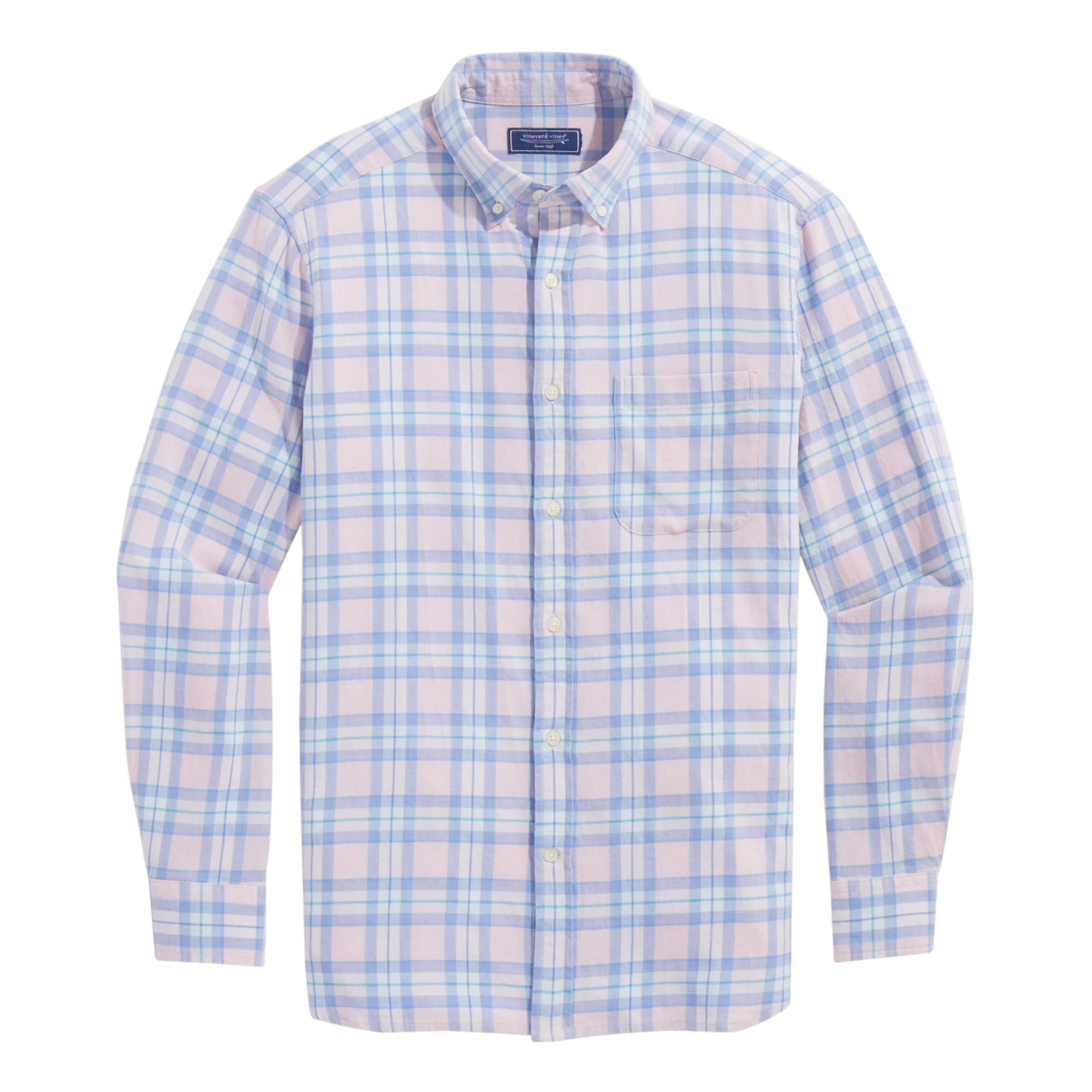 Vineyard Vines Men's Classic Fit Poplin Button-Down Shirt – Stretch Cotton, Long Sleeve, Timeless Style - View #9