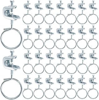 30 PC 1/4" x 20 Beam Clamp with 2" Bridle Rings Heavy Duty Steel Cable Hangers for Low Voltage Wiring, Pipe Support, Conduit Alternative in Home Theater, Factory, Warehouse & DIY Projects