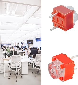 10 PCS Square Mute Mouse Micro Switch Button 2Pin Replacement Rectangle Micro Switch 20 Million Button Replacement Mute Mouse Microswitch