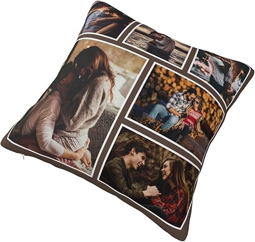 Miniatura 5 de HYHSJY Funda de almohada personalizada con imagen, foto de mascota, imagen de amante personalizada decorativa de 16 x 16 pulgadas, funda de cojín