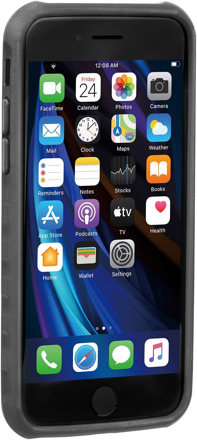 TOPEAK Unisex Adult RideCase for Apple iPhone 7-8-SE - Black Accessories