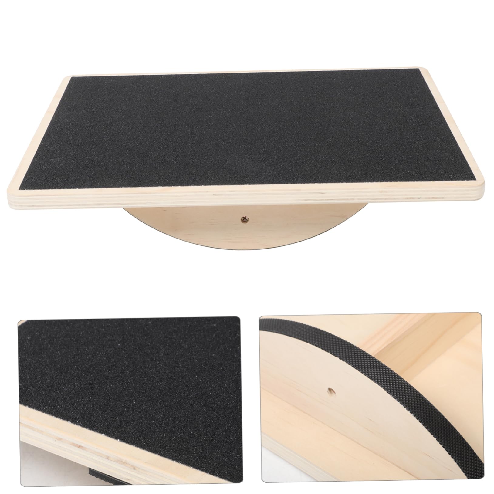 Tavola Equilibrio Yoga in Legno Massello Antiscivolo | Allenamento Coordinazione, Formato Rettangolare per Adulti, Uso Home Gym