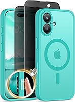 Vista 36 de Funda magnética para iPhone 17 Pro con protector de pantalla de privacidad [compatible con MagSafe] [protección de cámara] [grado militar]