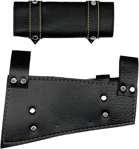 Miniatura 7 de SWCTSY Funda medieval de cuero con espada de rana con cinturón, soporte de vaina de estoque, funda para cinturón, soporte de rana, anillo de clip,