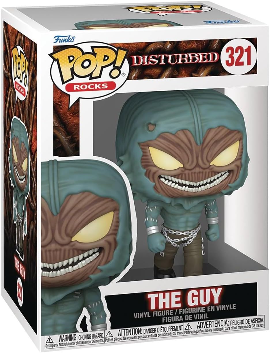 POP Rocks: Disturbed - The Guy Funko Vinyl Figure (Bundled with Compatible Box Protector Case), Multicolored, 3.75 inches