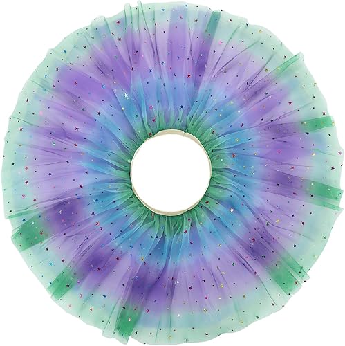 Miniatura 3 de Falda tutú para niñas, 3 capas, falda de tul brillante, vestido de ballet, falda de princesa para niñas pequeñas