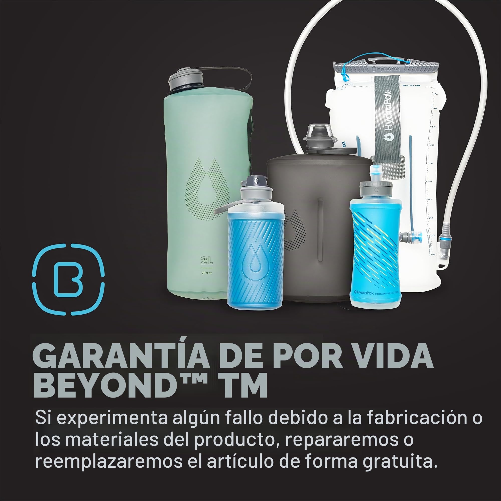 Bidón flexible FLUX 1.5L traslúcido con filtro