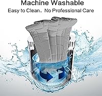 Vista 6 de EASELAND Protector de colchón de tamaño individual, protector de colchón acolchado ajustable individual de 8-21 pulgadas de profundidad