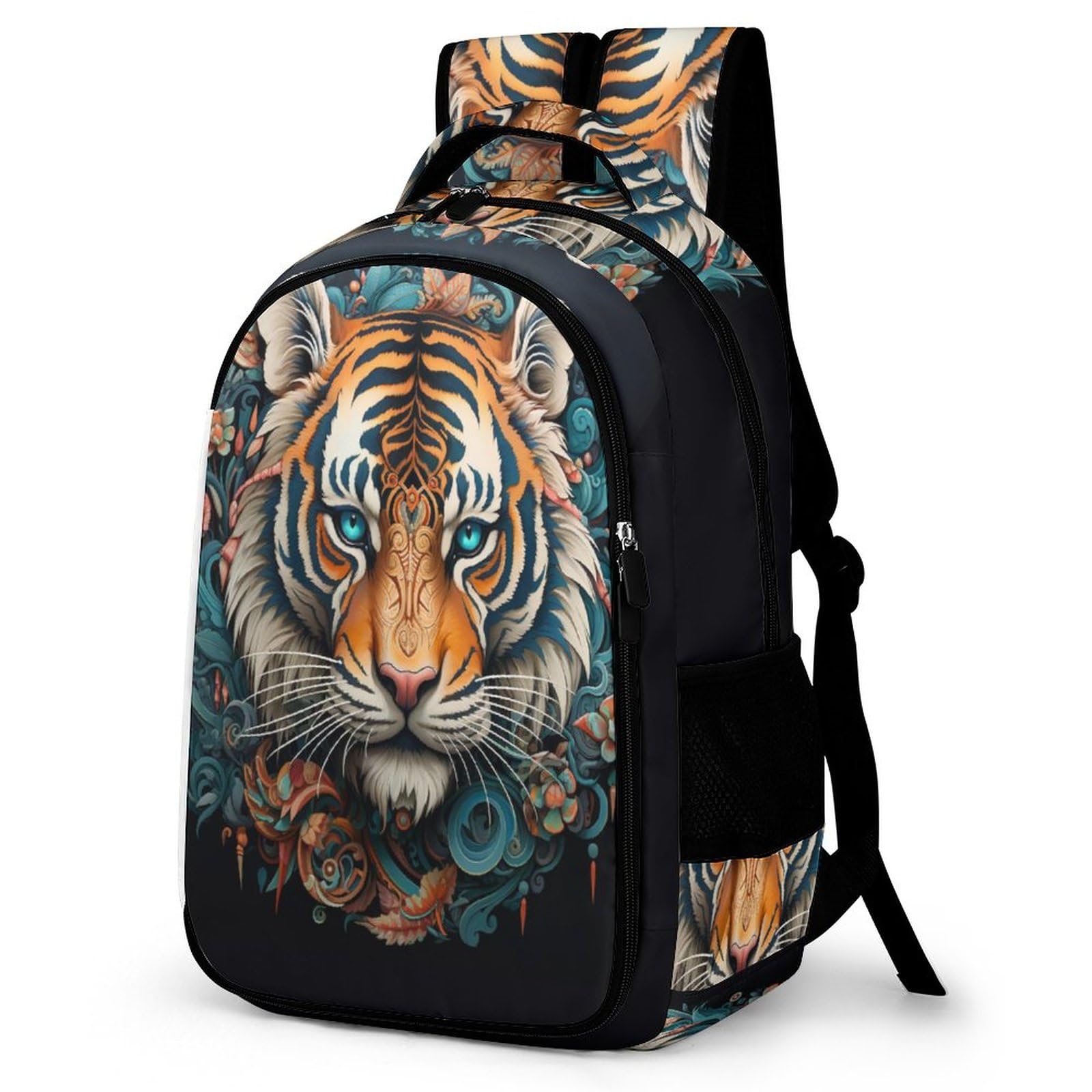 Tpisli Women's Style-1 School Backpack For Teens Kids, Travel Animal Tiger School Bags Tiger Backpack For Teenage Girls Lightweight Rucksack Water Resistant Bookbag Daypack