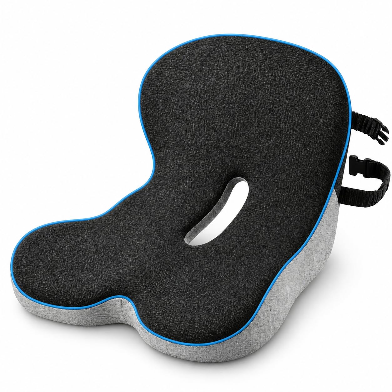 Cuscino Lombare Auto, Cuscino Lombare Sedia Ufficio, Cuscino Ergonomico Sedia Ufficio, Supporto Lombare per Auto, Design a L Con Fibbia, per Sedia, per Guida