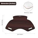 eStand® Lapboard for Laptop & Study | Ergonomic Wooden Lap Desk | Large 30.5 inch Surface | Lightweight & Portable | Work from Bed, Sofa, Chair | Made in India | (Walnut, SPIDER-LB-30X16-WALNUT) gallery image