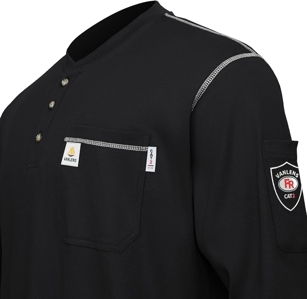 Amazon.com: VANLENS FR Shirts for Men CAT2/HRC2 Flame Resistant