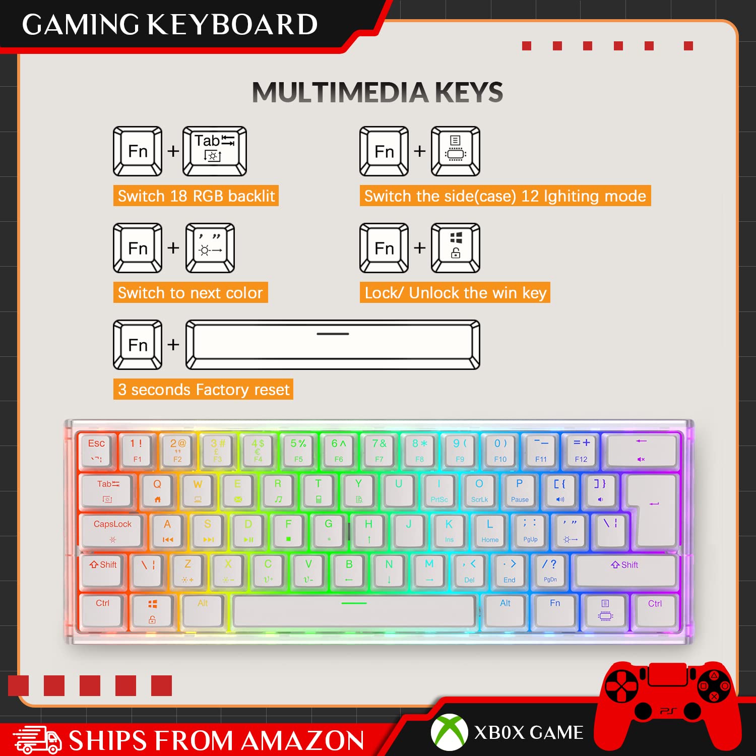 Amazon.com: ZIYOU LANG MK25-1 60% Mechanical Keyboard Custom Hot