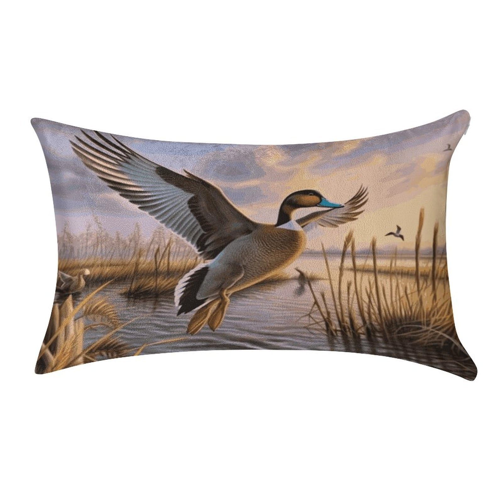 Btcowzrv Style Hunting Flying Wild Ducks Pillow Cover Pillow Case Pillowcase
